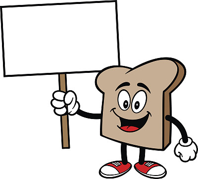 带标志的面包片图片下载