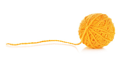 橘色纱球图片下载