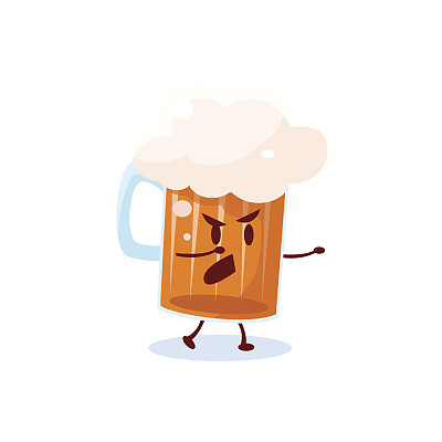 啤酒品脱卡通人物图片下载