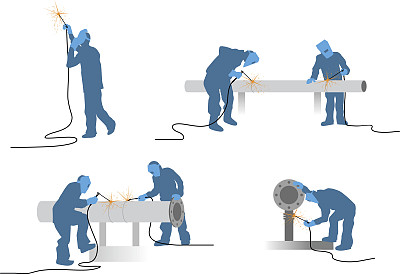 焊工轮廓集图片下载