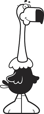 微笑的卡通秃鹰图片下载