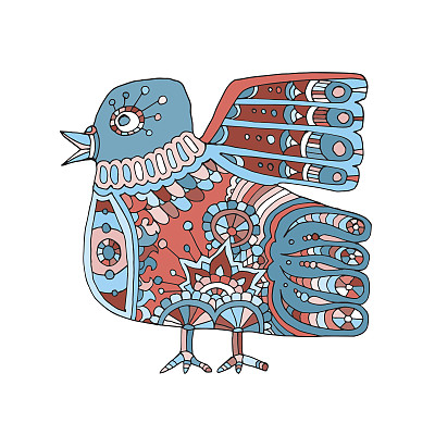 民族图腾的鸟图片下载