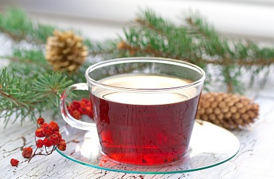 在冬天喝杯茶图片下载