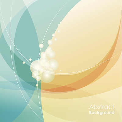 抽象珍珠背景，绿松石和黄色图片下载