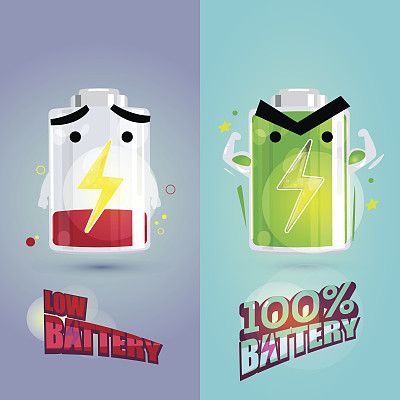 低电量和满电量特性设计。动力电池的概念图片下载