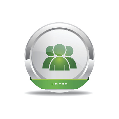 用户圆形矢量绿色web图标按钮图片下载