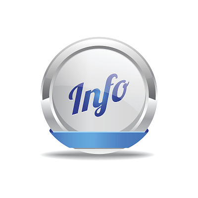 信息蓝色矢量图标按钮图片下载