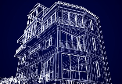 抽象的线框结构图片下载