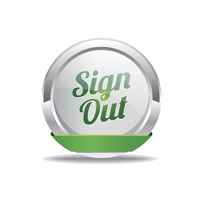 退出绿色矢量图标按钮图片下载