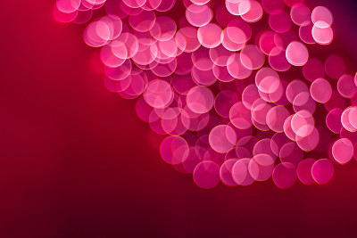 红色的散景图片下载