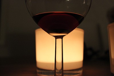 红酒的蜡烛图片下载