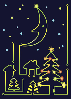 圣诞装饰的特写镜头图片下载