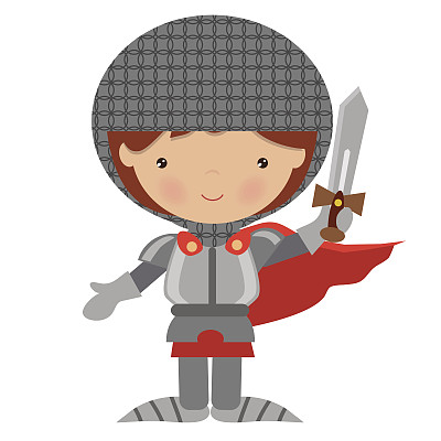 中世纪骑士矢量图图片下载