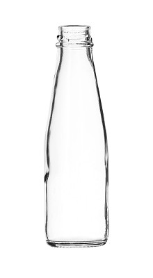 果汁玻璃瓶孤立在白色背景图片下载