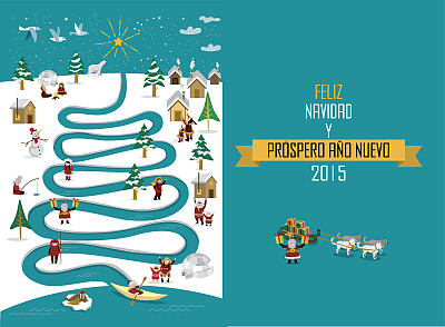 北极河圣诞2015西班牙语图片下载