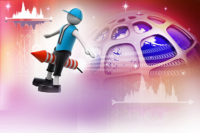 3d载人火箭图片下载