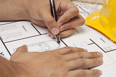 建筑师的蓝图图片下载