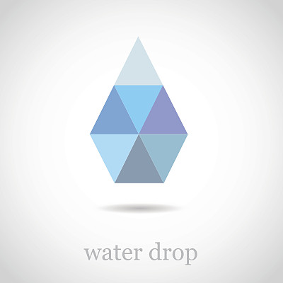 水滴孤立在白色背景上。图片下载