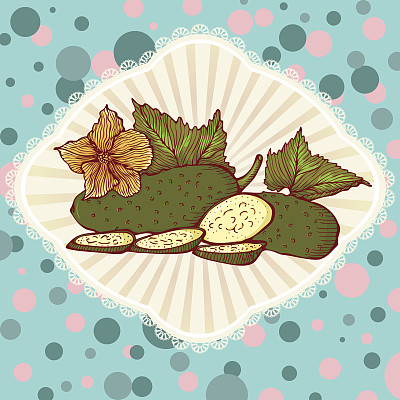 鲜绿黄瓜素材图片