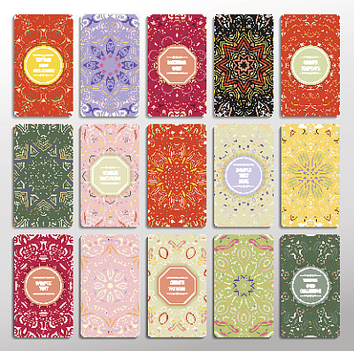 的名片。古典装饰元素。手绘背景。伊斯兰教阿拉伯语图片下载