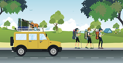 汽车露营图片下载