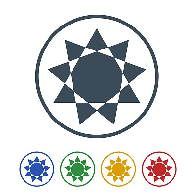 太阳图标孤立在白色背景图片下载