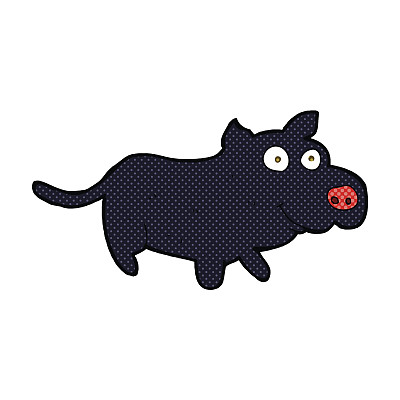 漫画卡通快乐的小狗图片下载