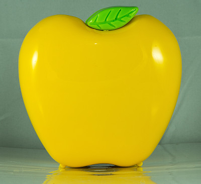 黄苹果孤立图片下载