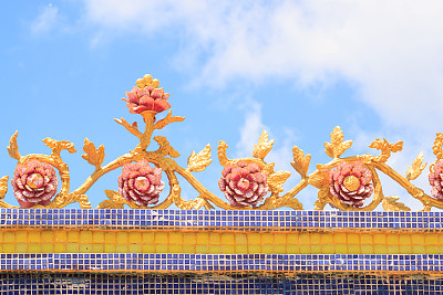 中国寺庙屋顶。图片下载