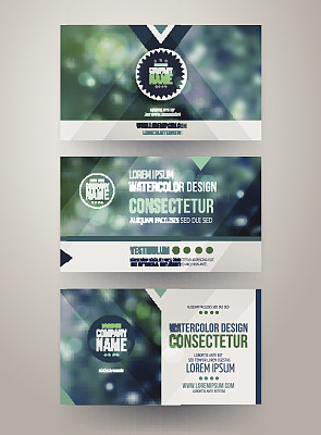 矢量企业标识模板图片下载