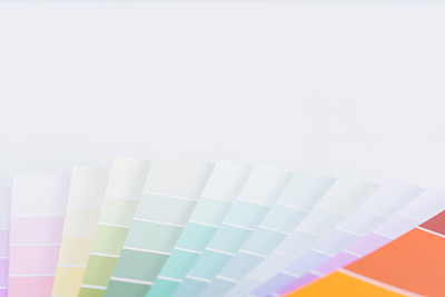 在白色背景上进行翻新的彩色图表指南图片下载