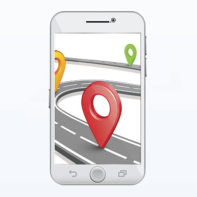 GPS智能手机应用矢量图片下载