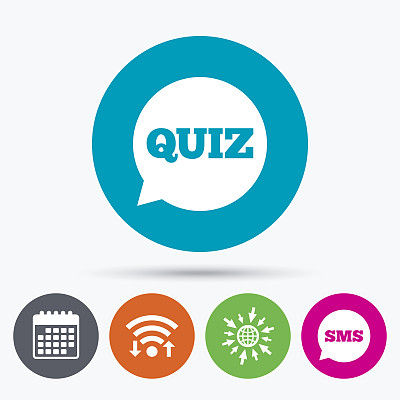 测试信号图标。问答游戏。图片下载