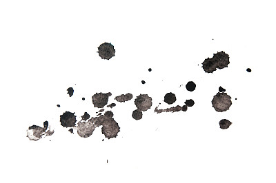 抽象的黑色手绘水彩在纸纹理背景上图片下载