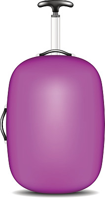 紫色设计的旅行箱图片下载