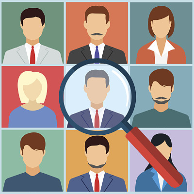 人力资源管理选择员工图片下载