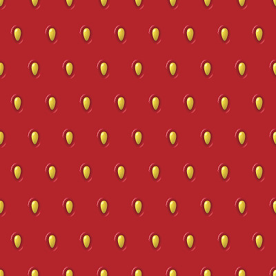 矢量无缝草莓纹理。红色图案，带有浆果和种子。图片下载