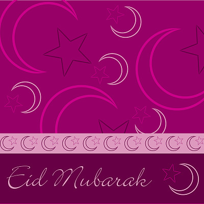 手绘开斋节贺卡（斋月祝福）图片下载