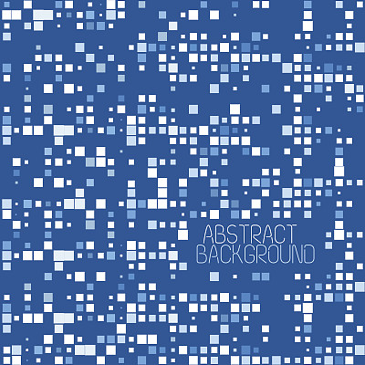抽象像素马赛克蓝色图案背景图片下载