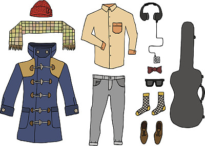 时尚时尚的书。孤立。向量。图片下载