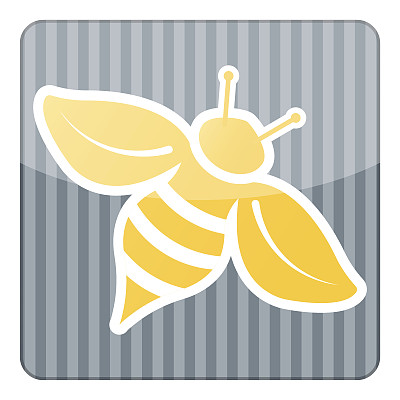 蜜蜂彩色图标图片下载