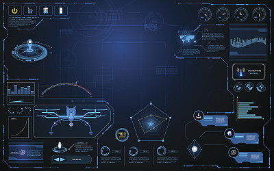 Hud界面飞机系统图形屏幕概念创新设计背景图片下载