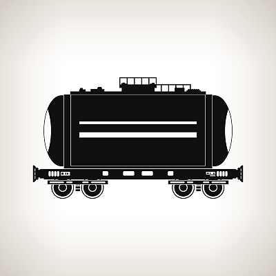 剪影坦克车在灯光背景，矢量插图图片下载