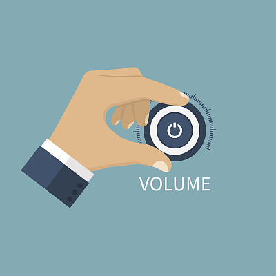 调整音量。控制音量旋钮图片下载