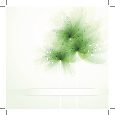 带花的矢量背景图片下载