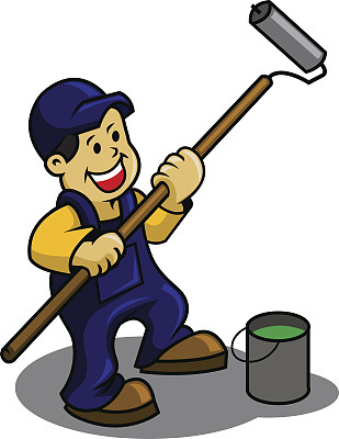 油漆的男孩图片下载