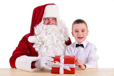 圣诞老人和孩子图片下载