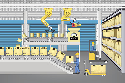生产线向量素材图片