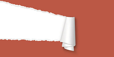 有文字空间的撕开的纸图片下载