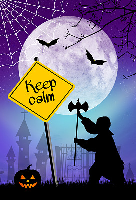 万圣节保持冷静图片下载